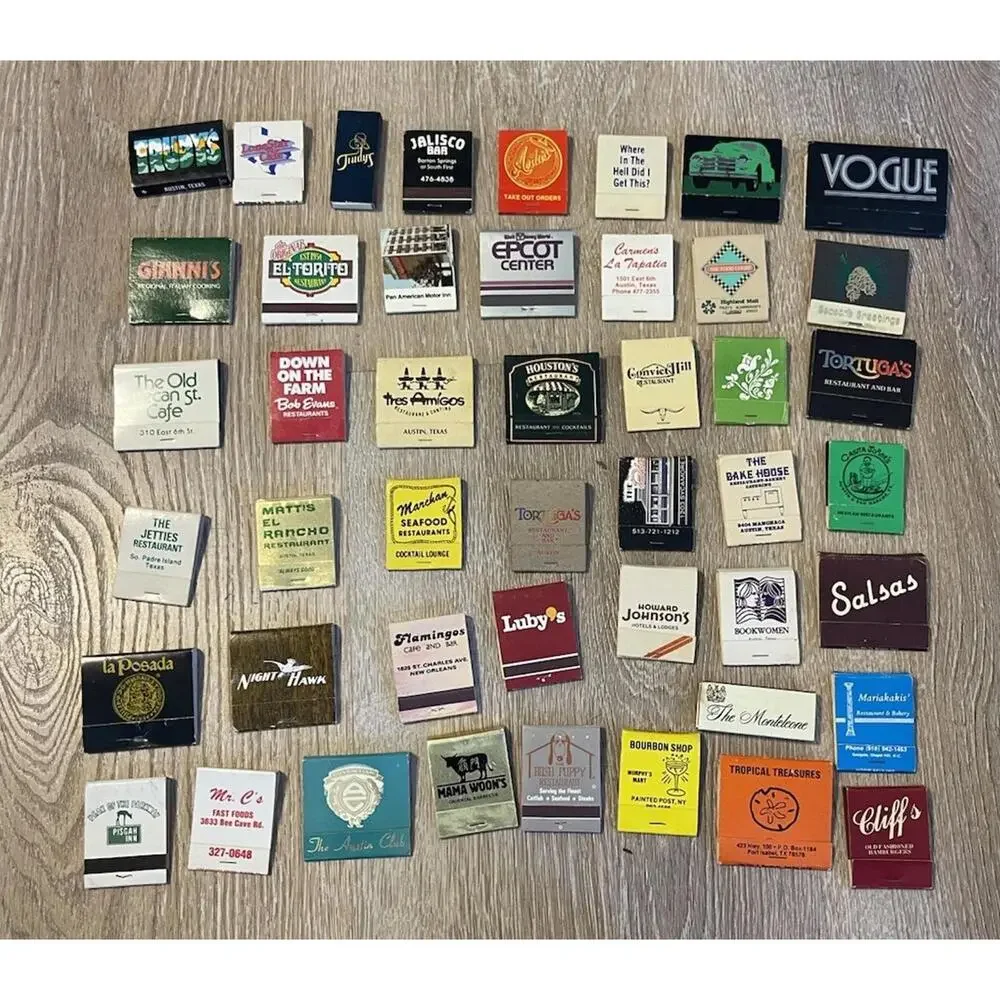 Matchbooks Most In Texas‎ Matchbook Lot- Restaurants H96